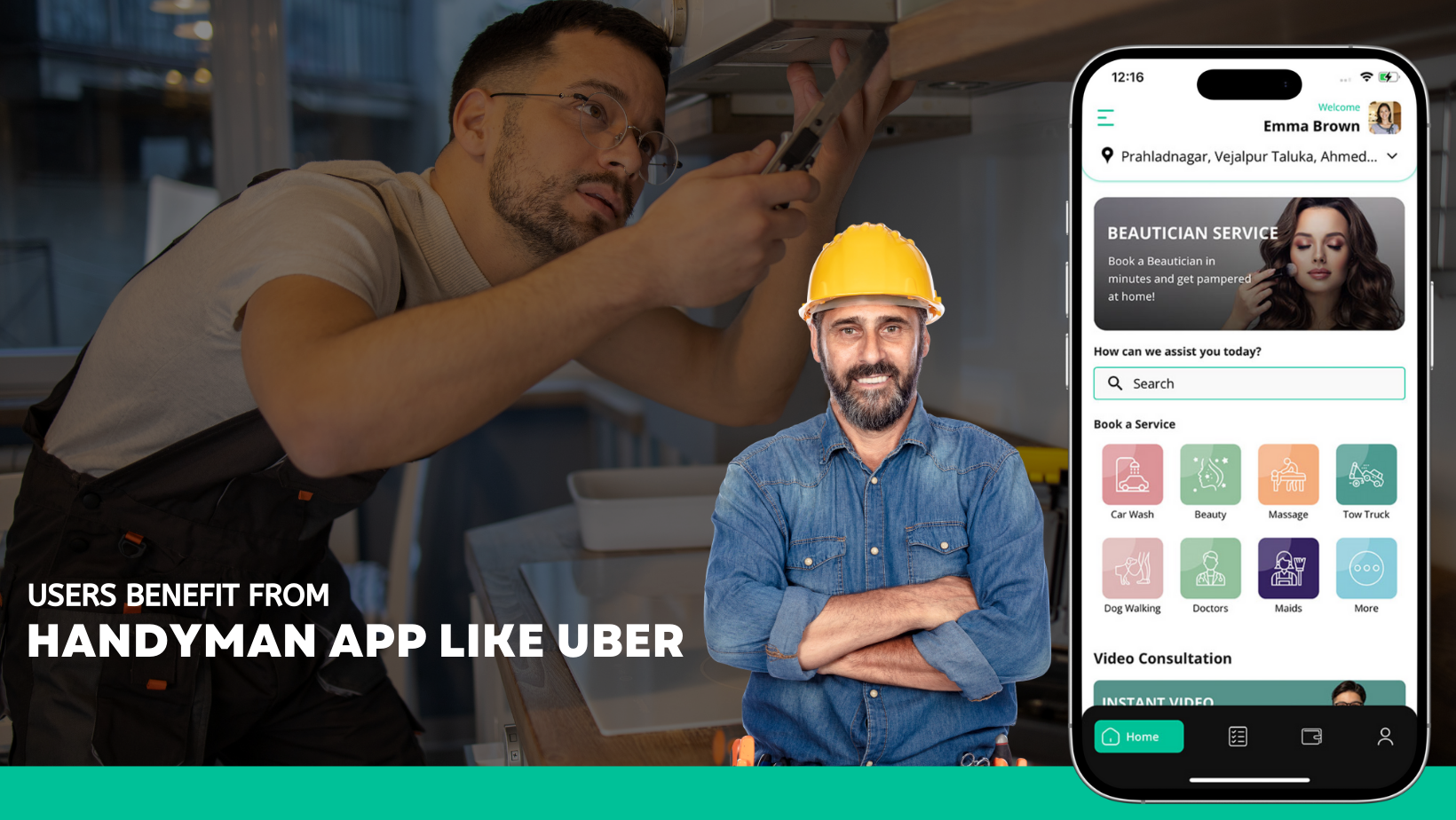 USERS BENEFIT FROM HANDYMAN APP LIKE UBER