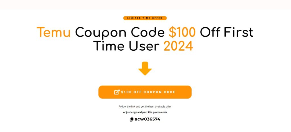Unlock Big Savings with the Temu Coupon Code: $100 Off First