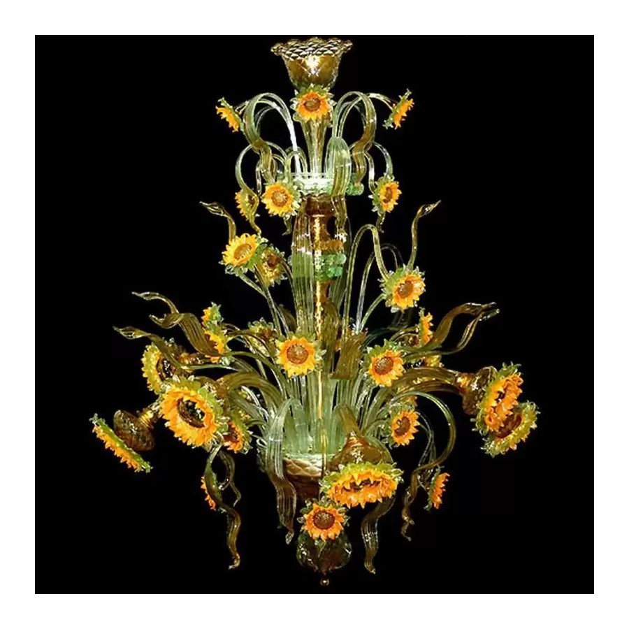 Murano flower chandelier