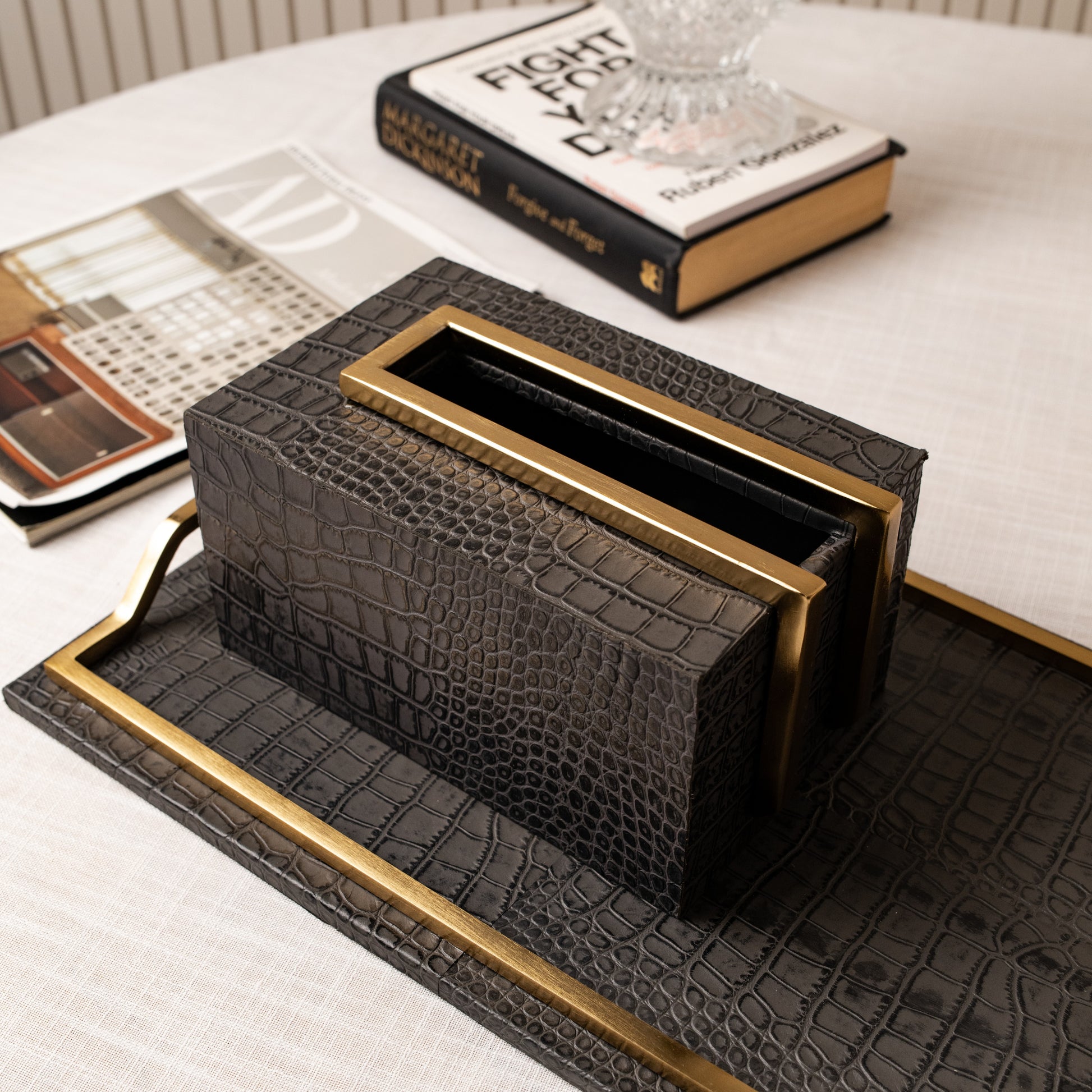 Sleek Leather Tissue Box: A Perfect Home Accessory