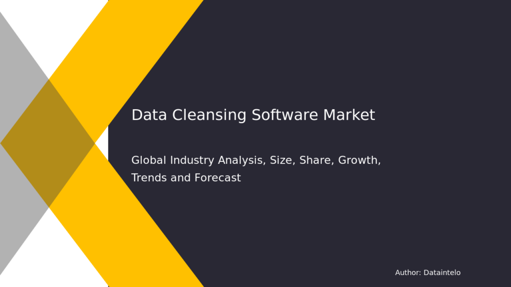 Market Expansion Outlook: Data Cleansing Software 2032