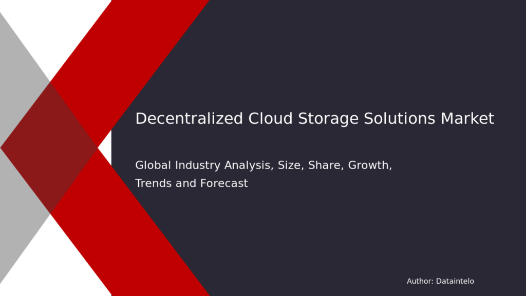 Enterprise Decentralized Cloud Storage Market Forecast 2032