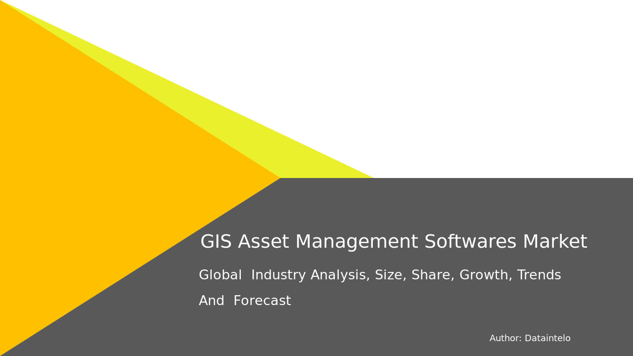 GIS Asset Management Software Global Demand and Forecast 203