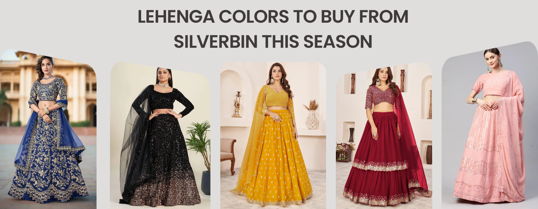 Top 8 Lehenga Colors to Buy from SilverBin This Season