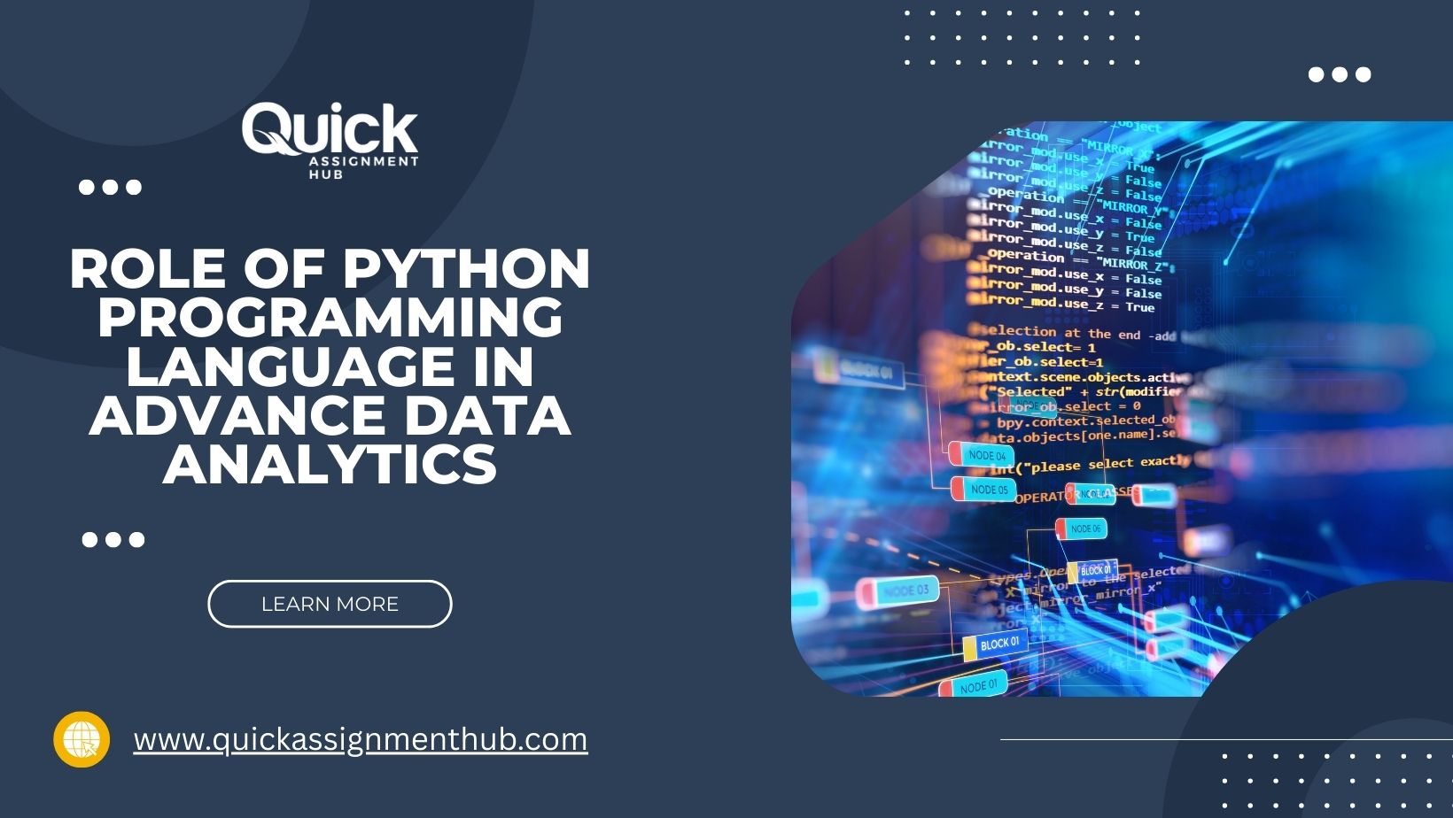 Role of Python Programming Language in Advance Data Analytic