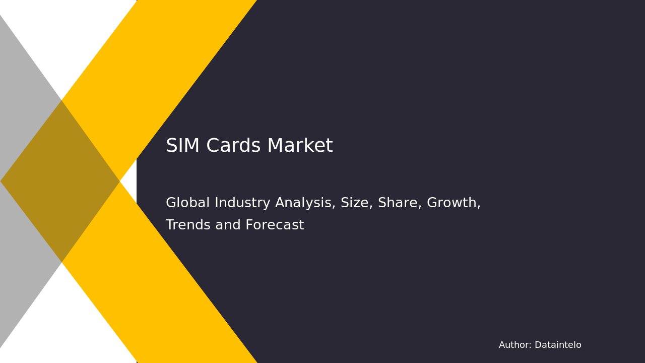 SIM Cards Market Size Forecast and Key Segment Analysis 2032
